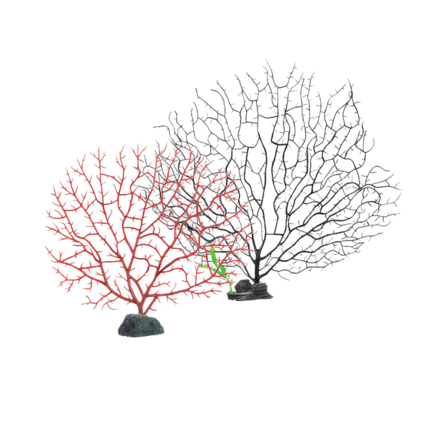 ADORNO GORGONIA EN ROCA Adorno para Pecera Gorgonia en Roca