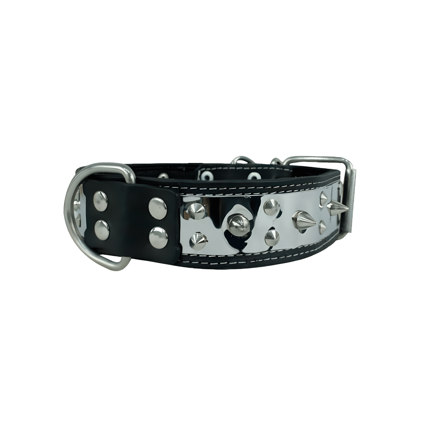 COLLAR DE PICOS Collar Ancho de Picos Placa