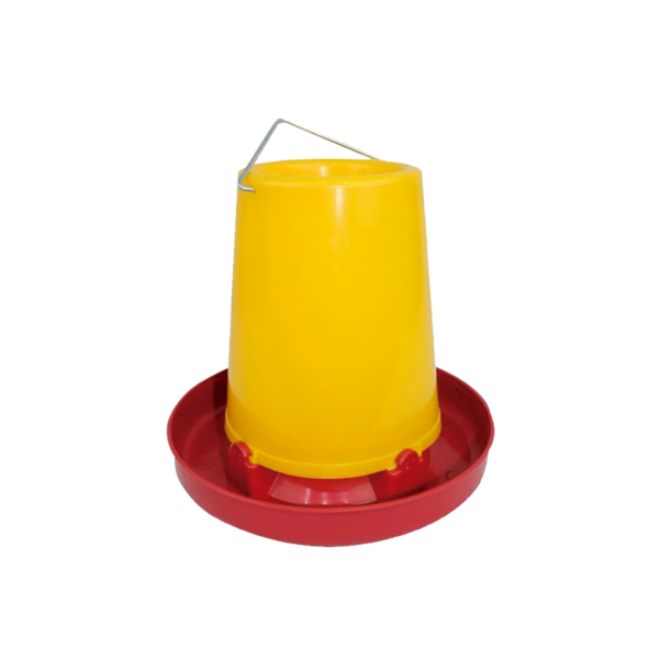 Comedero Tolva de Plástico Con Asa de Alambre