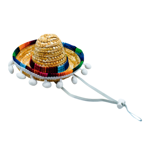 Sombrero para Razas Peques Mex Pompones