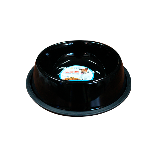 Plato de Acero Inoxidable Negro